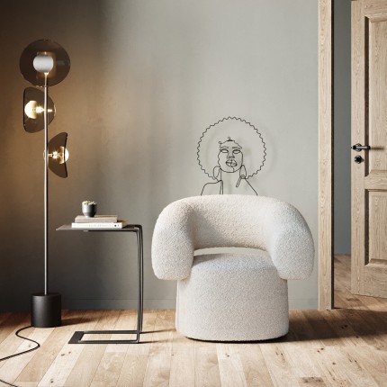 Draaifauteuil Maye creme Kare Design