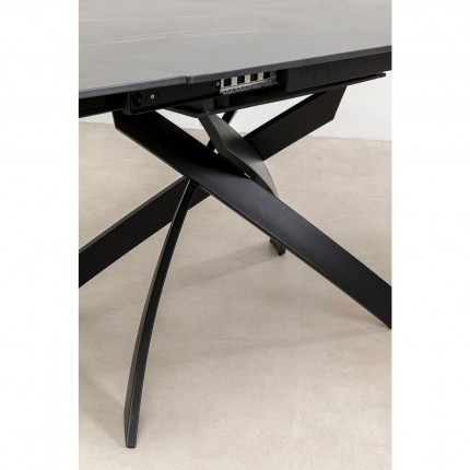 Extension Table Twist 180x90cm black Kare Design