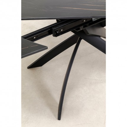 Extension Table Twist 180x90cm black Kare Design