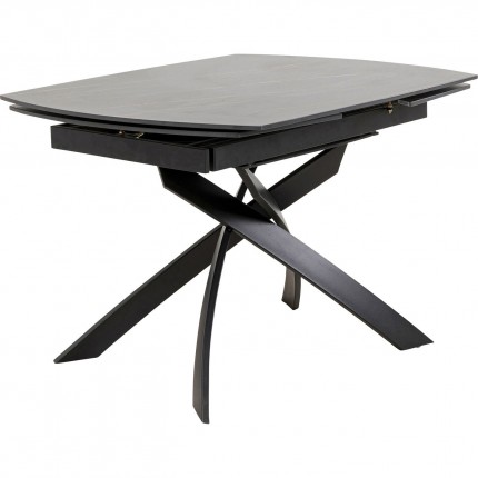 Extension Table Twist 180x90cm black Kare Design