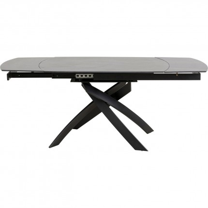 Extension Table Twist 180x90cm black Kare Design