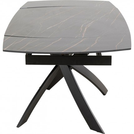 Extension Table Twist 180x90cm black Kare Design