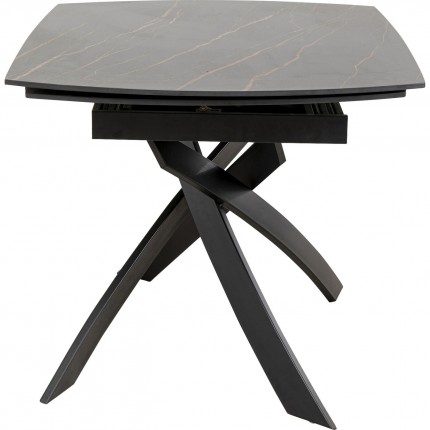 Extension Table Twist 180x90cm black Kare Design