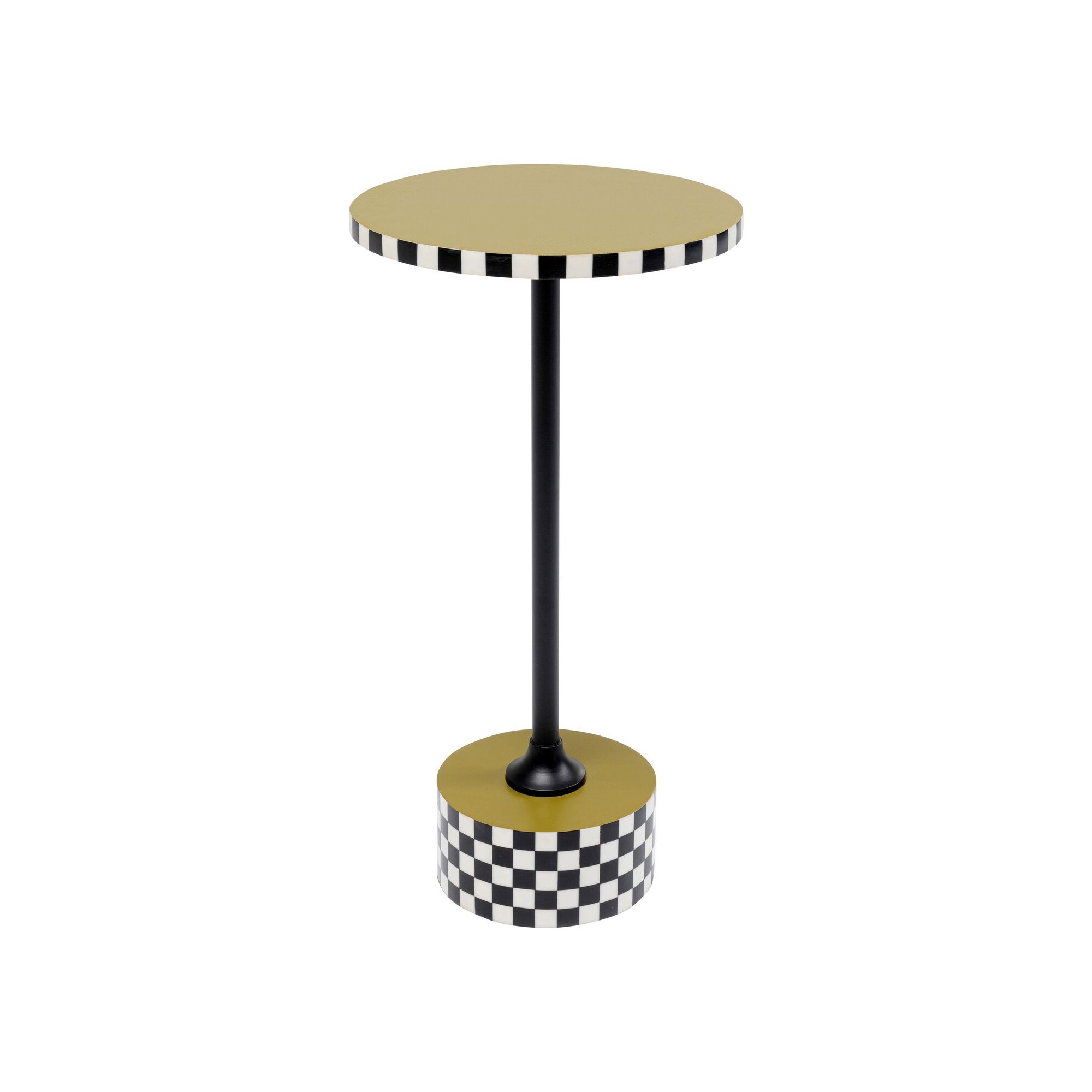 Table d appoint Domero Checkers vert olive Ø25cm