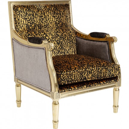 Armchair Regency leopard Kare Design