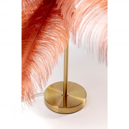 Table Lamp feathers red Kare Design