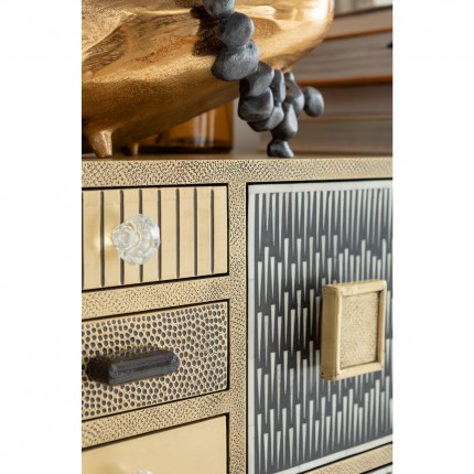 High Dresser Chalet Gold 13 Drawers Kare Design