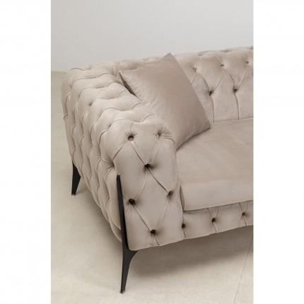 Sofa Bellissima 2-Zits fluweel beige Kare Design