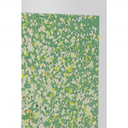 Picture Touched Flower Boat green and yellow 80x100cm Kare Design