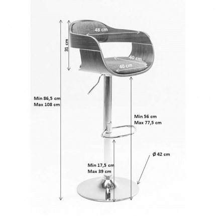 Bar Stool Monaco Nougat Kare Design