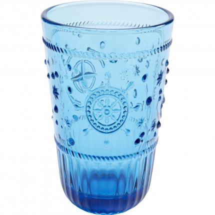 High Water Glass Greece blue (6/set) Kare Design