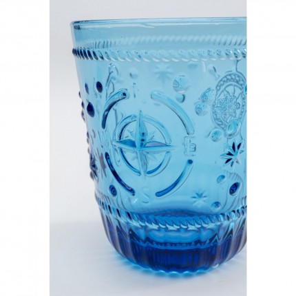 Waterglazen Greece blauw (6/set) Kare Design