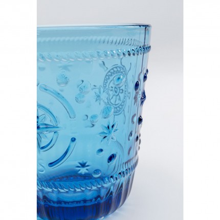 Water Glass Greece blue (6/set) Kare Design