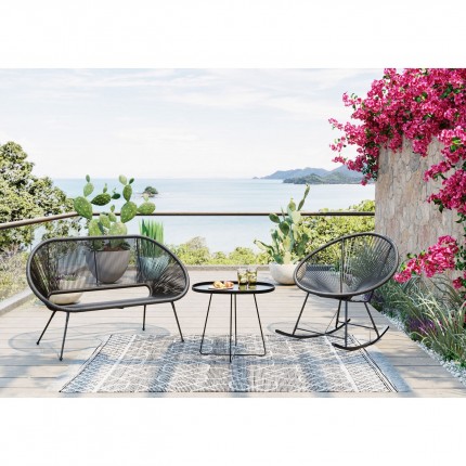 Outdoor Bench Acapulco black Kare Design