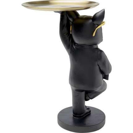 Side Table butler Bulldog black Kare Design