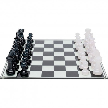 Chess Game transparent 60x60cm Kare Design