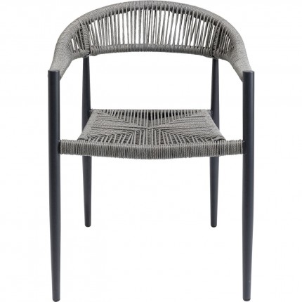 Chair with armrests Palma Grey Kare Design