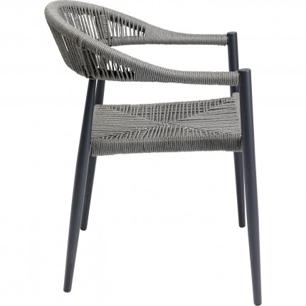 Chair with armrests Palma Grey Kare Design