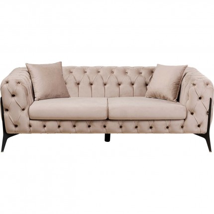 Sofa Bellissima 2-Zits fluweel beige Kare Design