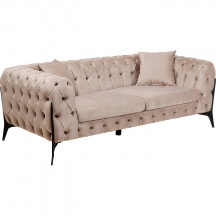 Sofa Bellissima 2-Zits fluweel beige Kare Design