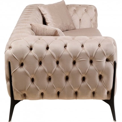 Sofa Bellissima 2-Zits fluweel beige Kare Design