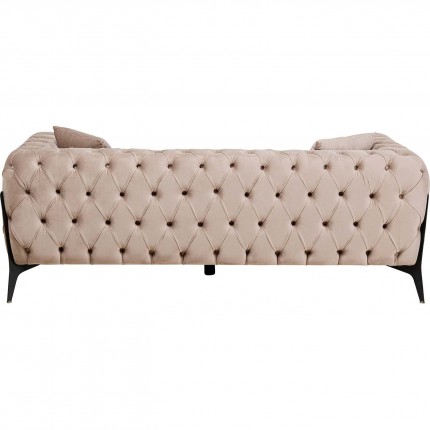 Sofa Bellissima 2-Zits fluweel beige Kare Design