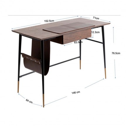 Bureau Boticelli 153x71cm Kare Design