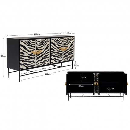 Dressoir zebra Kare Design