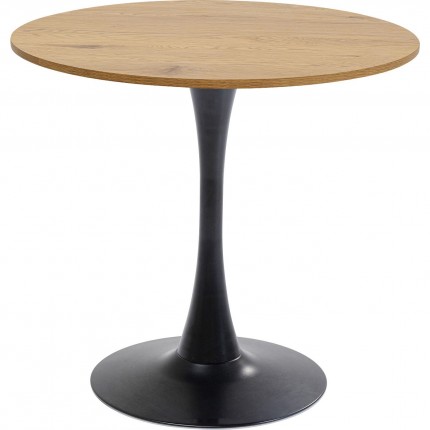 Eettafel Schickeria 80cm eik en zwart Kare Design