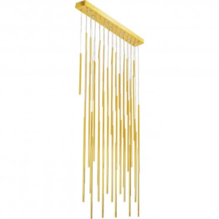 Hanglamp Living Vegas Deluxe Goud Kare Design