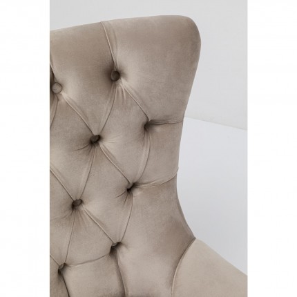 Draaifauteuil Bellissima fluweel Beige Kare Design