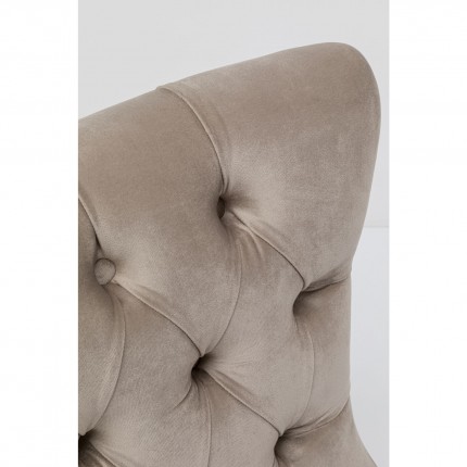 Draaifauteuil Bellissima fluweel Beige Kare Design