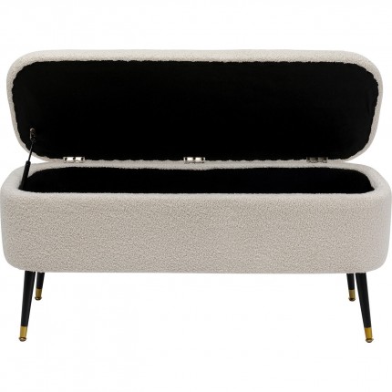 Storage bench Rico cream Kare Design