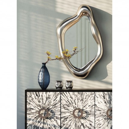 Wall Mirror Hologram 117x68cm Silver Kare Design