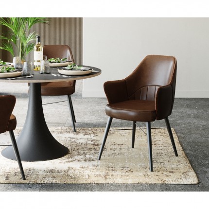 Eettafel Grande Possibilita 120cm zwart Kare Design