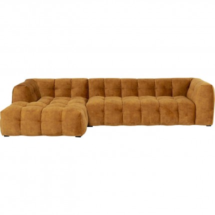 Corner Sofa Salamanca velvet ocher left Kare Design