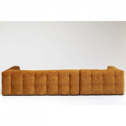 Corner Sofa Salamanca velvet ocher left Kare Design