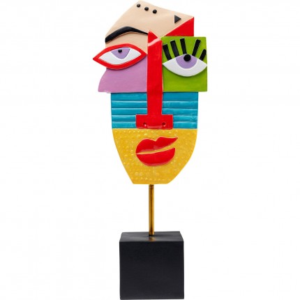 Deco Abstract Face Multicolour Kare Design