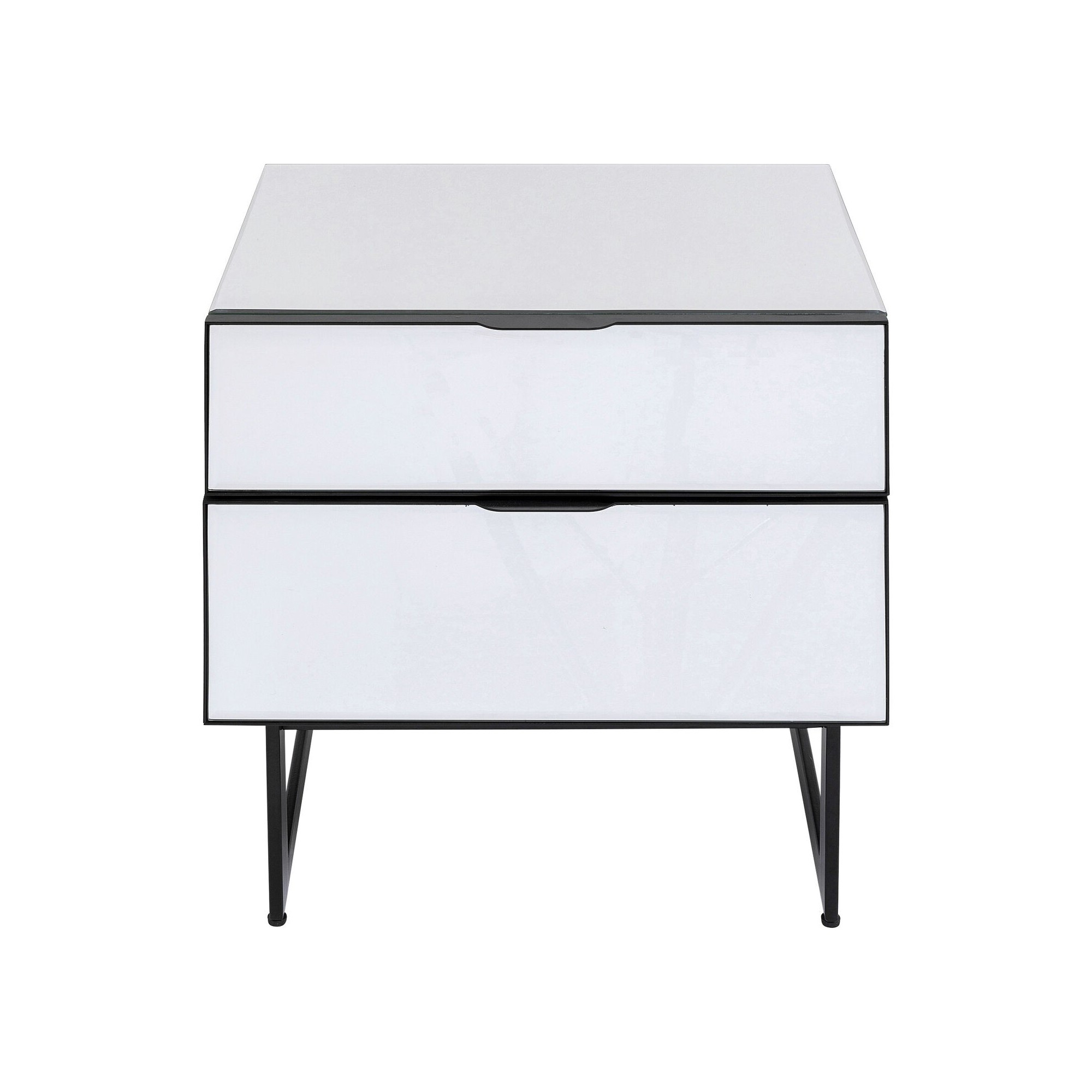 Petite commode Soran noir 49x50cm