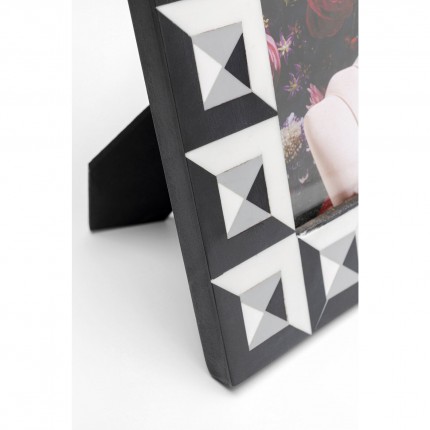 Picture Frame Jess 17x22cm black and white Kare Design