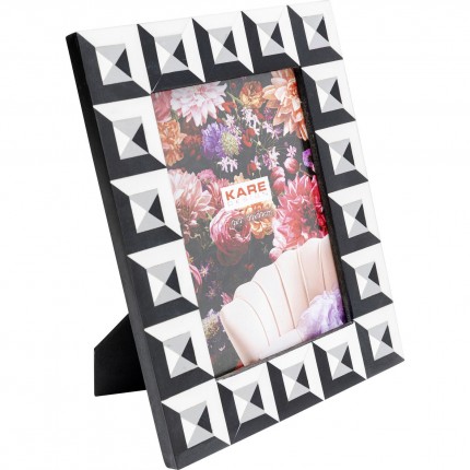 Picture Frame Jess 17x22cm black and white Kare Design