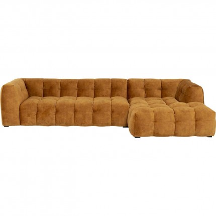 Corner Sofa Salamanca velvet ochre right Kare Design