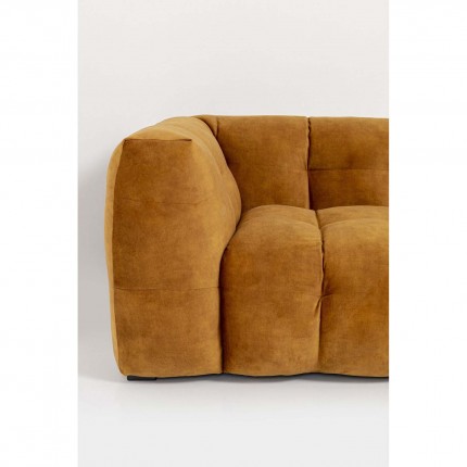 Corner Sofa Salamanca velvet ochre right Kare Design