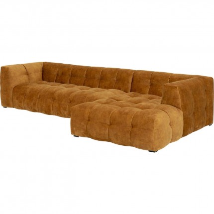 Corner Sofa Salamanca velvet ochre right Kare Design