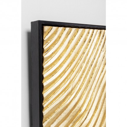 Schilderij Wave goud (2/Set) Kare Design