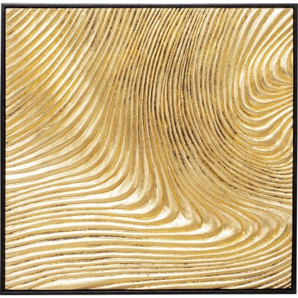 Schilderij Wave goud (2/Set) Kare Design