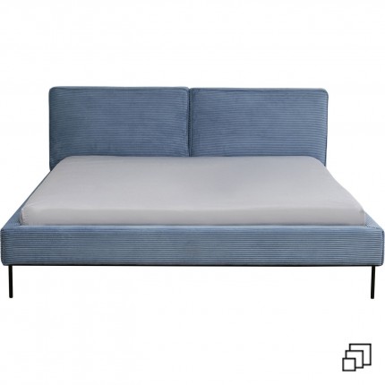 Bed East Side Cord blauw Kare Design