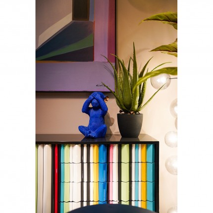 Spaarpot Monkey Mizaru Blauw Kare Design