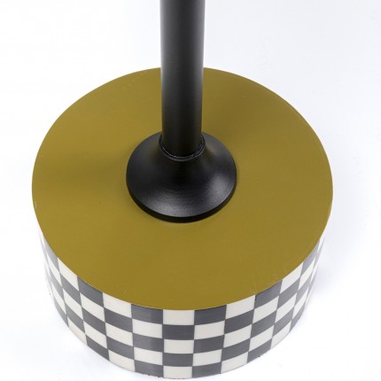 Bijzettafel Domero Checkers groen Ø25cm Kare Design