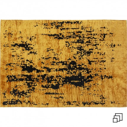 Carpet Silja ochre and black Kare Design